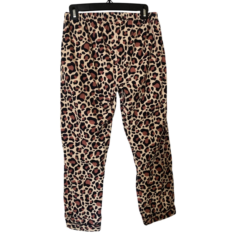 PajamaMania Women Leopard Print Pajama Pants 100% Cotton M Animal Print Lounge - Picture 6 of 7